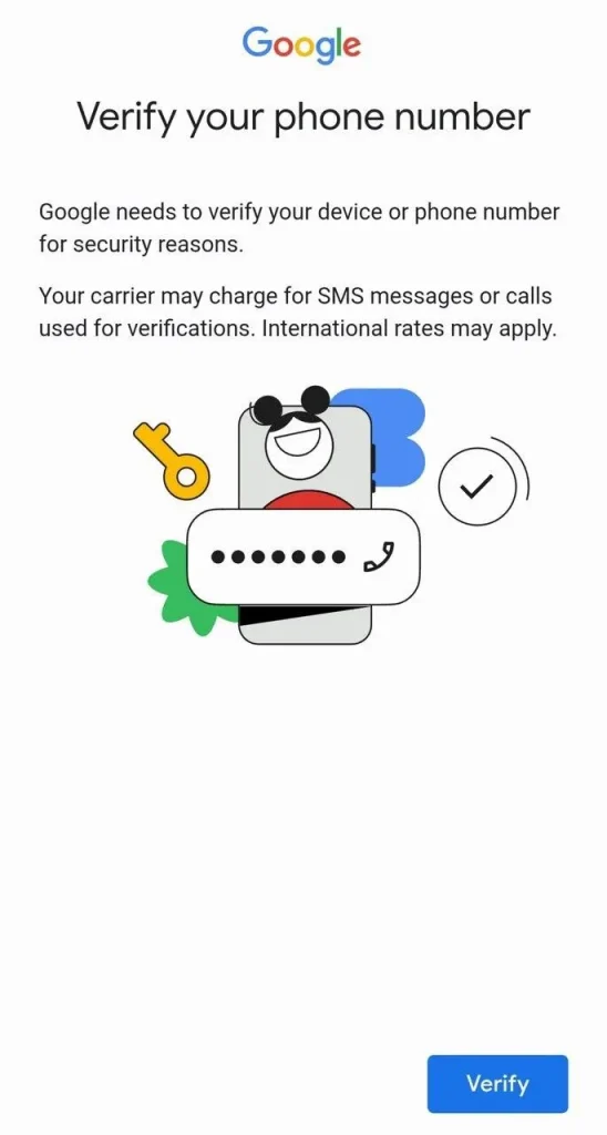مشکل دریافت کد تأیید Gmail برای شماره‌های ایرانی